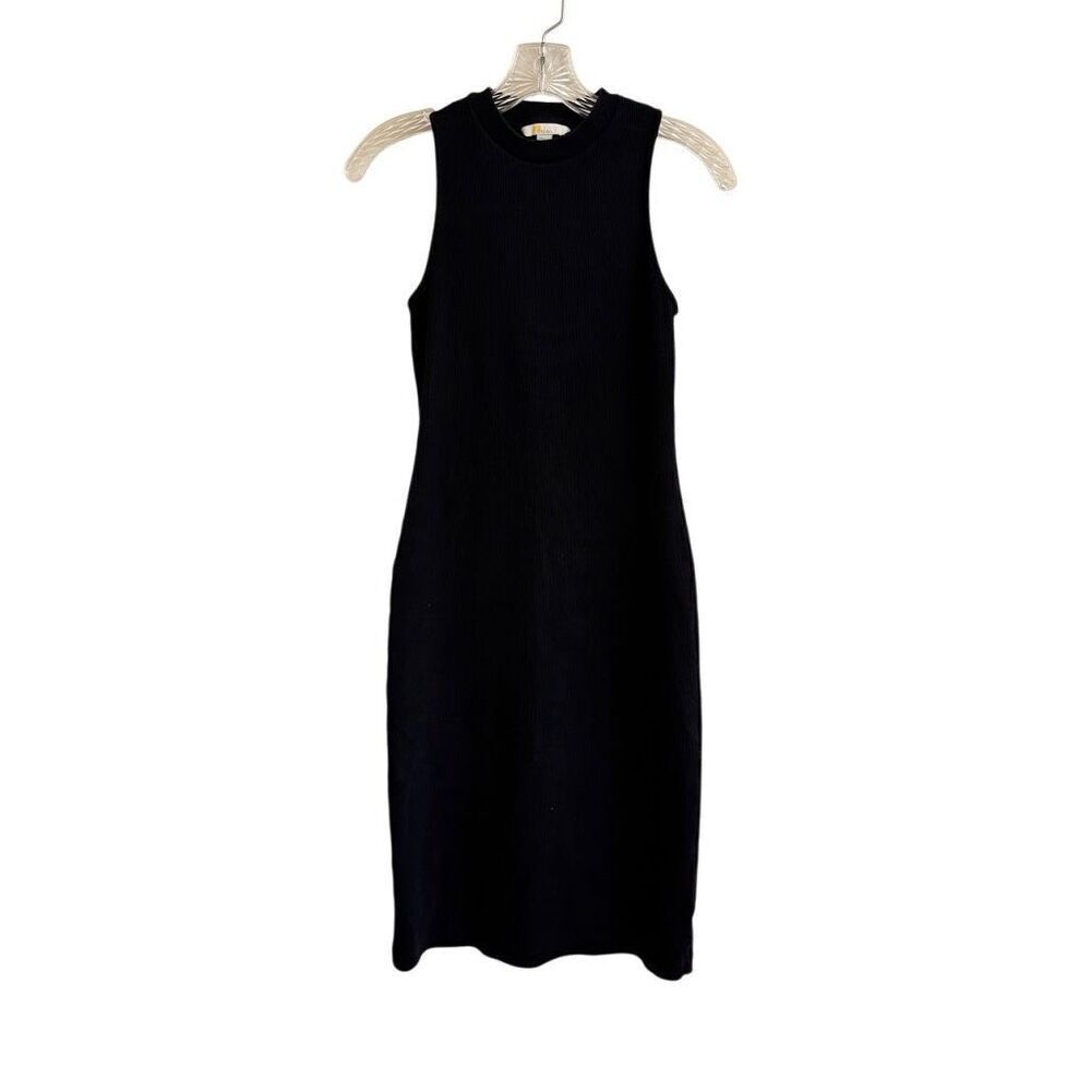 Boden Racer Rib Jersey Midi Dress Sleeveless Fitted Size 4P